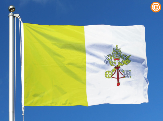 Флаг Ватикана с карабинами