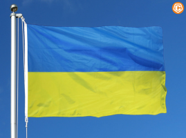 Флаг Украины с карабинами