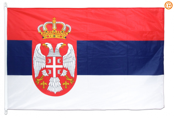 Флаг Сербии с карабинами