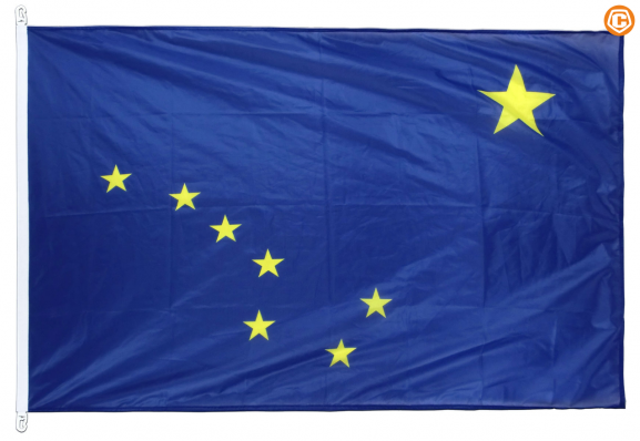 Флаг штата Аляска с карабинами