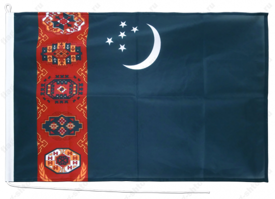 Флаг Туркменистана на яхту или катер 40x60 см